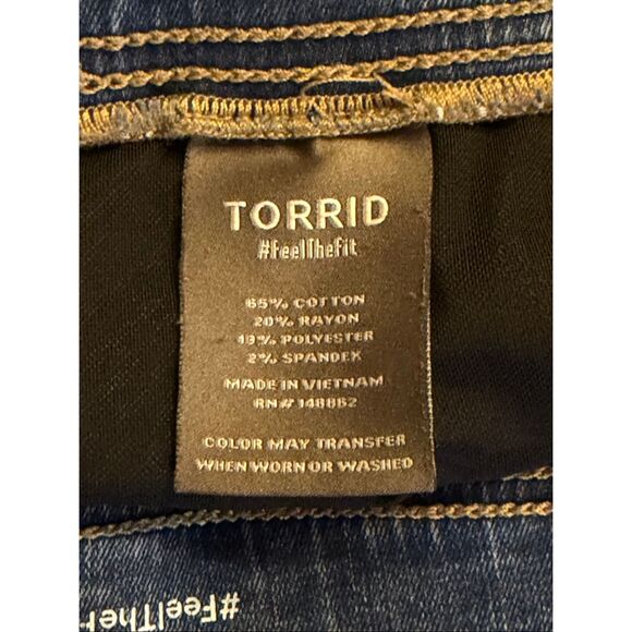 Torrid Lean Jean Slim Boot Super Soft Denim Jeans Plus Size 2R/2X (6233) - Picture 7 of 7
